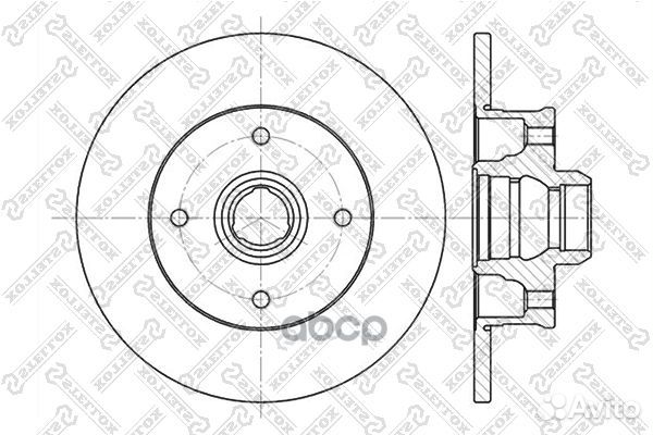 6020-9935-SX диск тормозной задний VW Golf/Pas