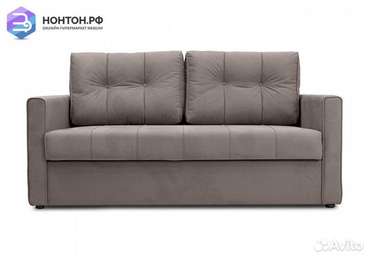 Диван еврокнижка Лео светло-коричневый