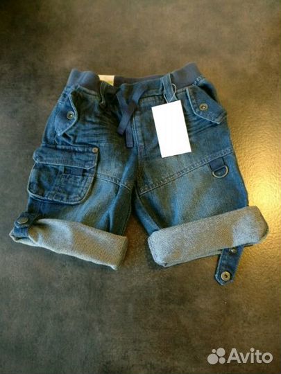 Новые джинсовые шорты Vertbaudet, 6 лет (114 см)