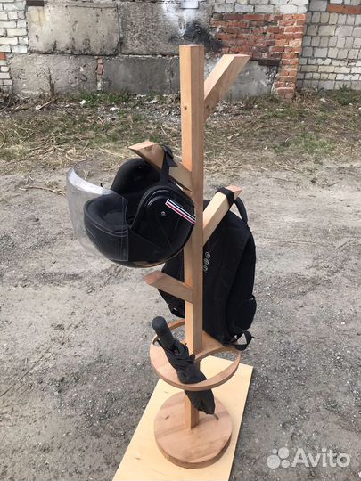 Вешалка для одежды напольная деревянная