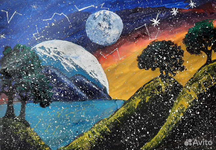 Рисунки для школы и детского сада нарисую