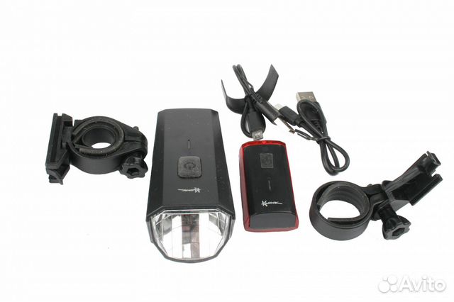 Фонари для велосипеда комплект перед/зад klonk, 11950