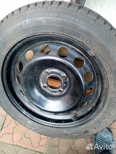 Зимняя резина на штампах, комплект