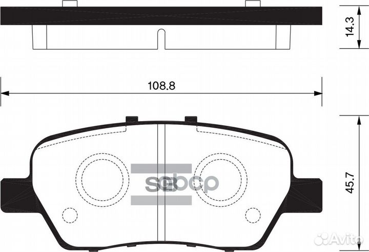 Колодки задние honda sangsin brake SP2104 honda