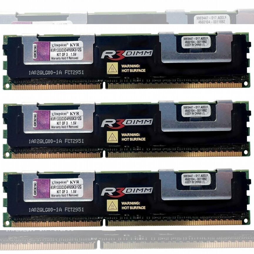 [KVR1333D3D4R9SK3/12G] Оперативная Память Kingston Kvr1333d3d4r9sk3/12g