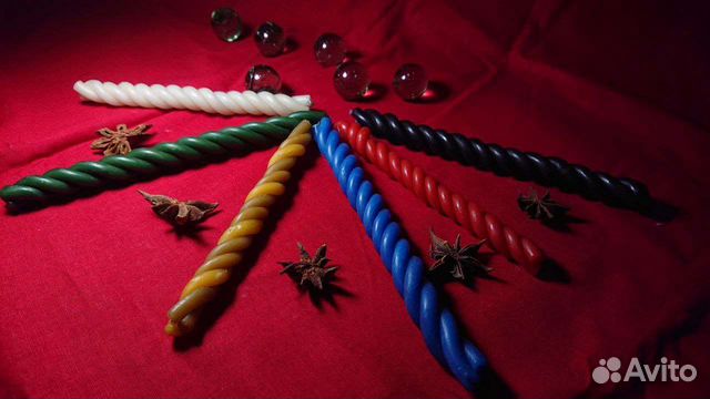 Свечи восковые в скрутках