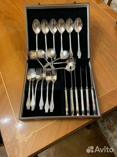 Набор столовых приборов мельхиор СССР