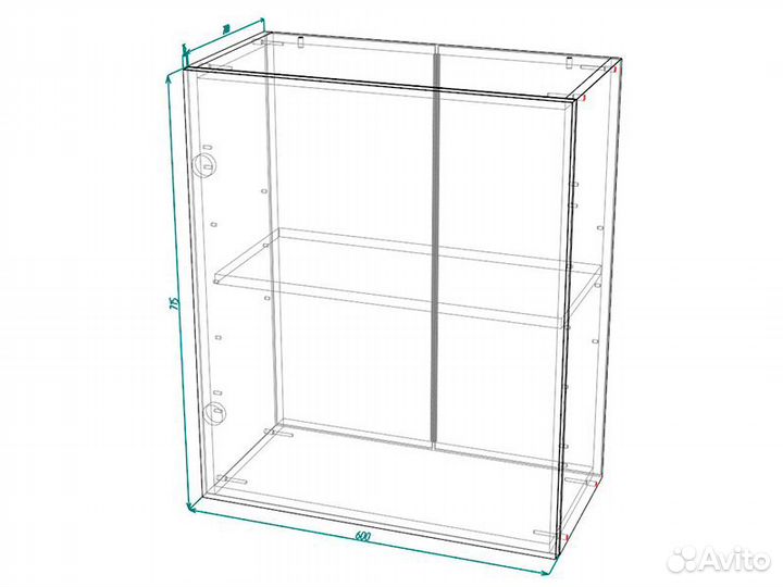 Кухня Лондон корпус шв 600 белый фасад шв 600 дуб