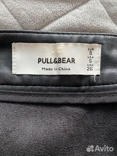 Кожанная юбка Pull&Bear
