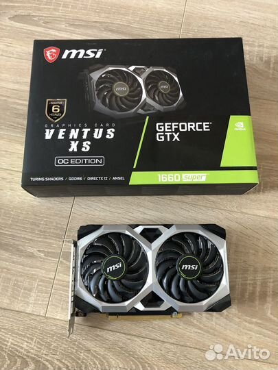 Видеокарта MSI gtx 1660 super