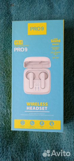 Беспроводные наушники Pro 9 (белые)