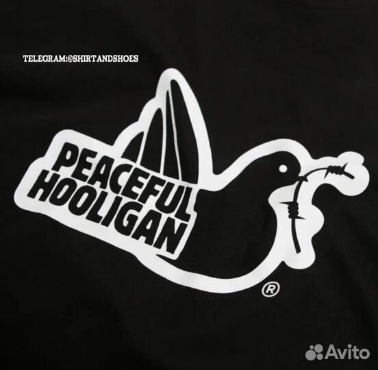 Футболка мужская peaceful hooligan