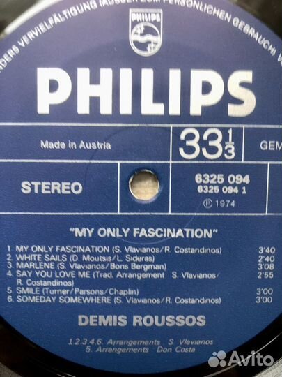 LP Demis Roussos 