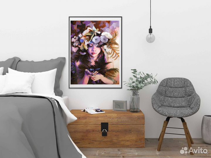 Картина маслом на холсте цветы 