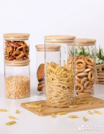 Стеклянная банка для хранения (оптом)