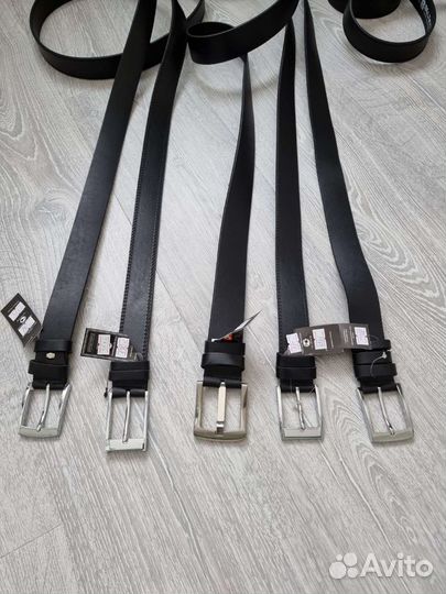 Мужской кожаный ремень новый, длинный, 180 см