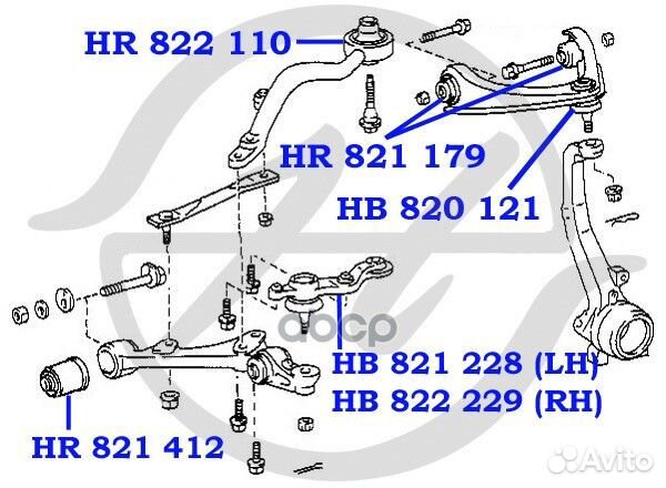 Опора шаровая перед Hanse hb820121 hb820121 Hanse