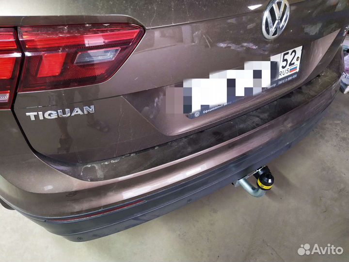 Фаркоп на Volkswagen Tiguan с оцинкованным шаром
