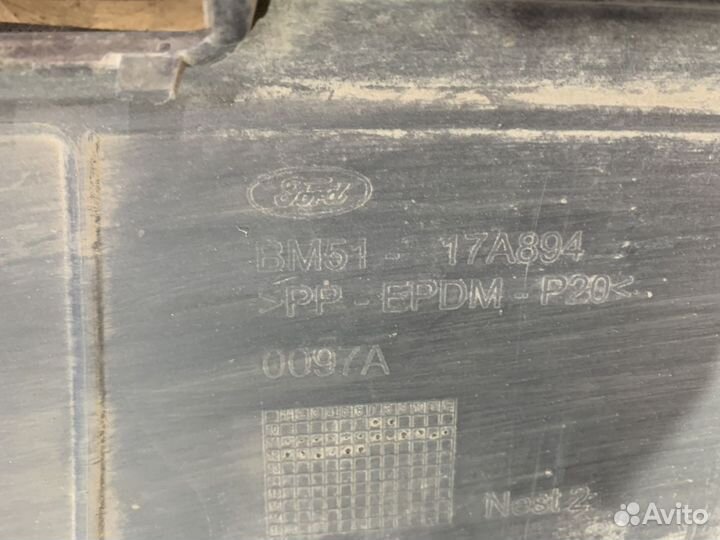 Юбка заднего бампера Ford Focus 3 CB8 2011-2019