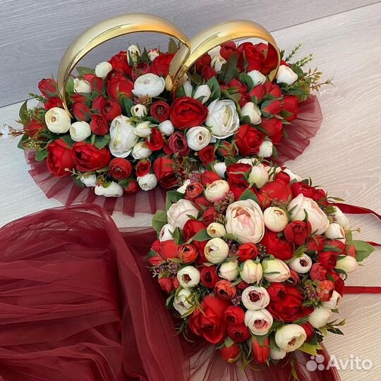 Свадебные украшения на машину