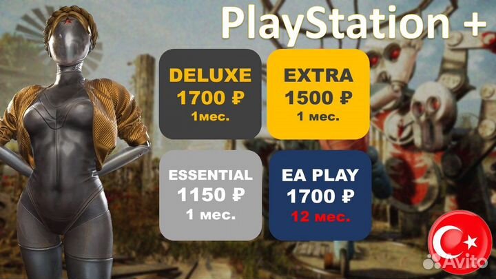 Подписка PS Plus Игры PS5 PS4