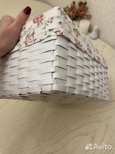 Корзина интерьерная плетеная