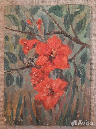 Картина маслом цветы
