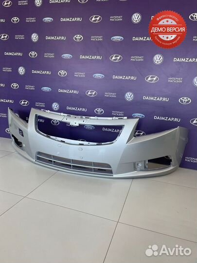 Бампер передний Chevrolet Cruze (2009) серебристый