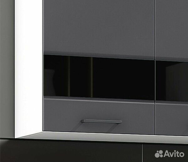 Готовая кухня 2 метра графит софт