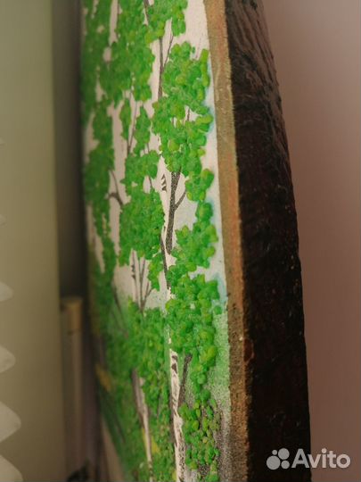 Панно СССР на спиле дерева ручной работы