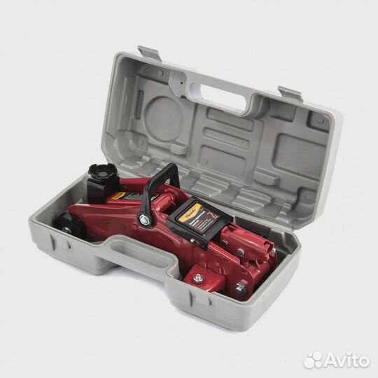 Домкрат гидравлический подкатной, 2 т, h подъема 1