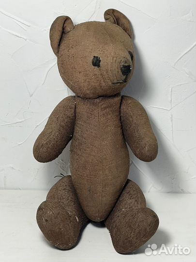 Редкий медведь игрушка плюшевый, 1930-40 годы