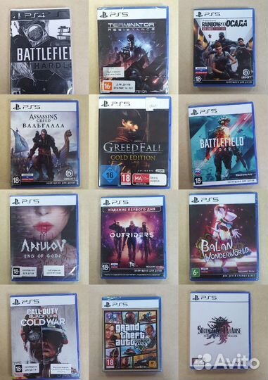 Sony PS4 игры ps5