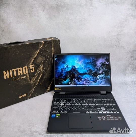 Игровой Acer Nitro 5 i5-12450H\DDR5-16\512\RTX4050