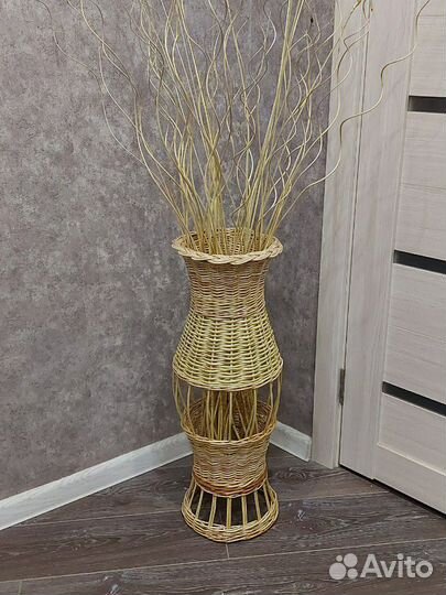 Плетёная Ваза из лозы