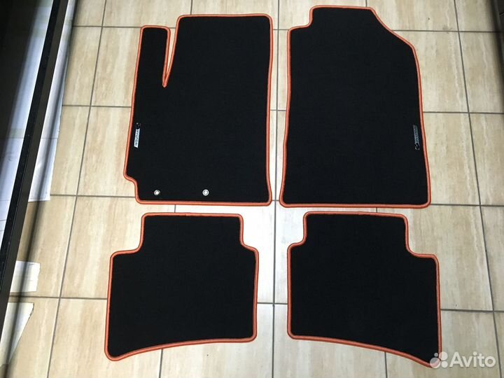 Автоковрики ворсовые Hyundai Solaris Пермиум качес