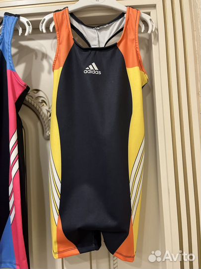 Слитный спортивный купальник для девочек