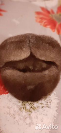 Шапка норковая серая женская формовка