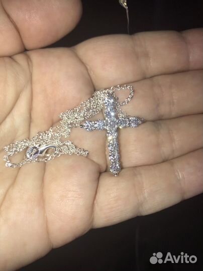 Подвеска Крестик на цепочке