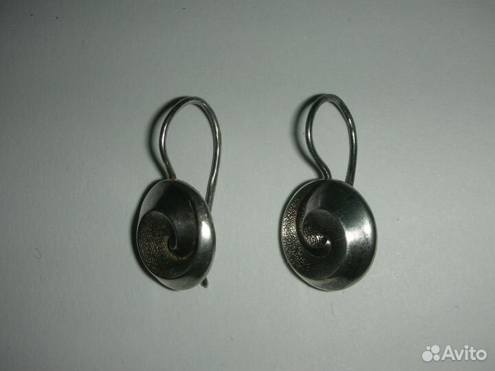 Серьги, серебро 875 пробы, винтаж, СССР