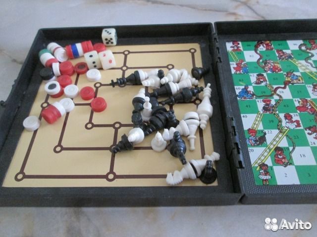 Настольные игры Дорожный набор 5 в 1-ом