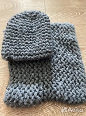 Комплект шапка и снуд