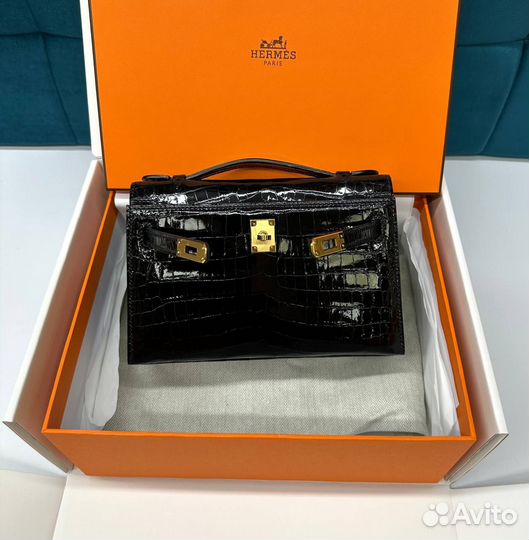 Сумка Hermes Kelly кода крокодила