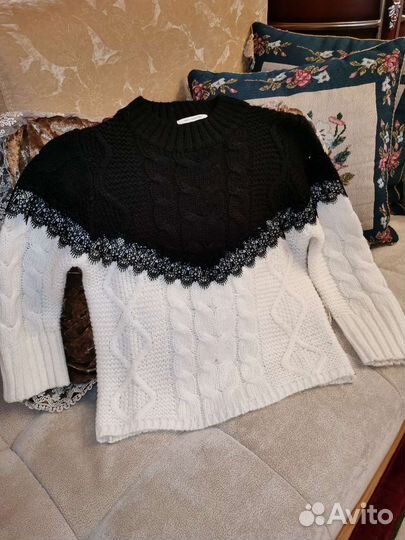 Платье с пайетками и свитер Zara