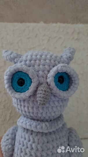 Вязаная игрушка-полярная сова