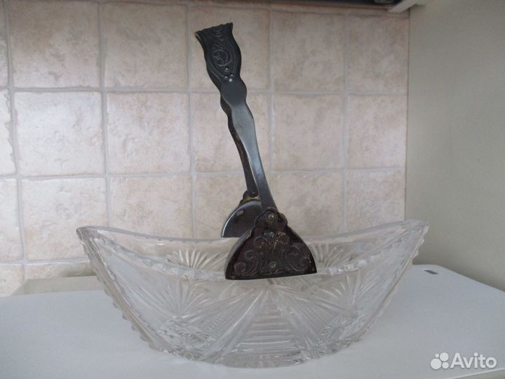 Ваза ладья с ручкой СССР