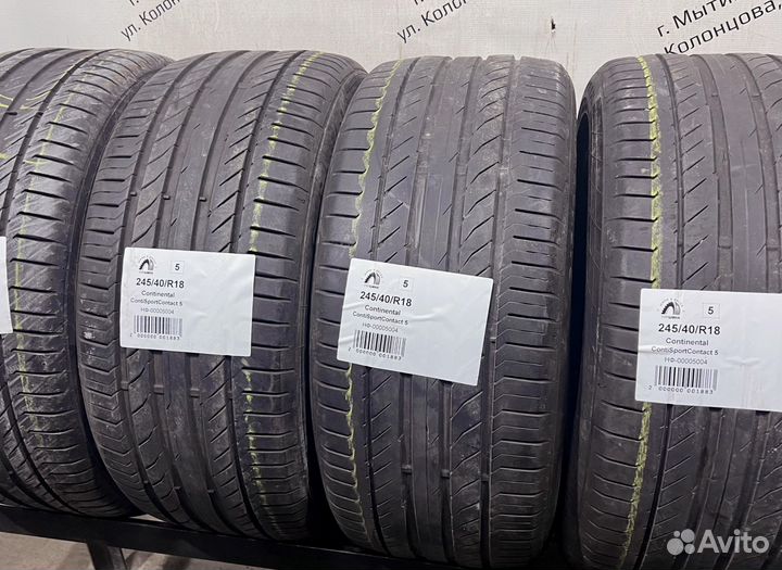 Continental ContiSportContact 5 245/40 R18 94Y