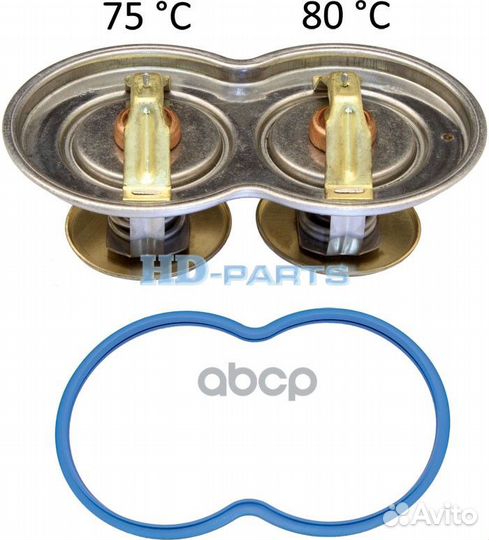 Термостат двойной 80С (75C + 85C) Scania 4серия (c