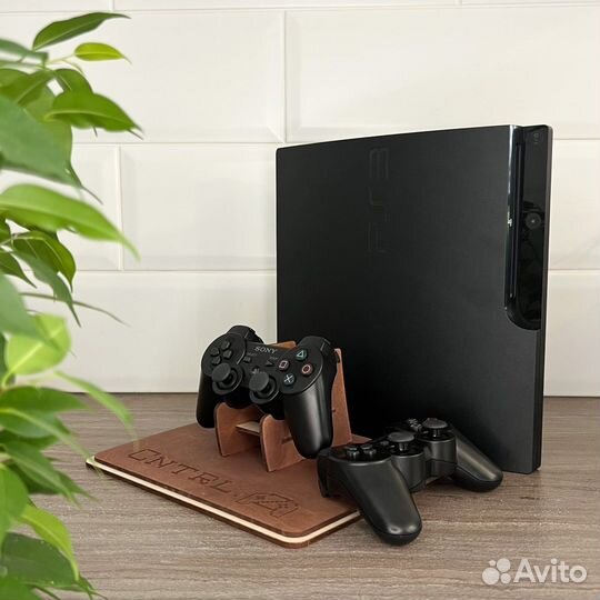 Sony PS3 Slim 500gb Прошитая+2 Джойстика +26 Игр