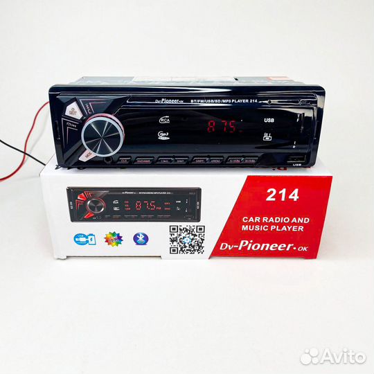 Магнитола Pioneer с Bluetooth (Новая)